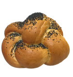 Braided roll with poppy seeds. (Small)