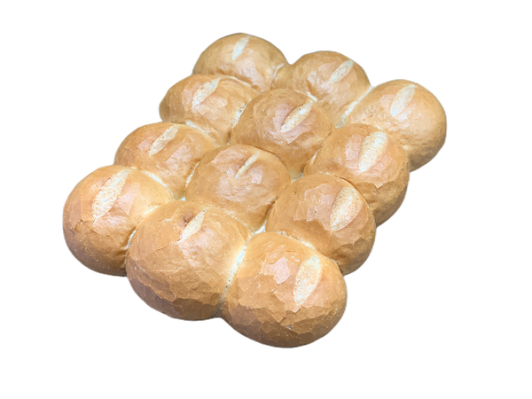 White bread rolls 12pcs -(Ruza)