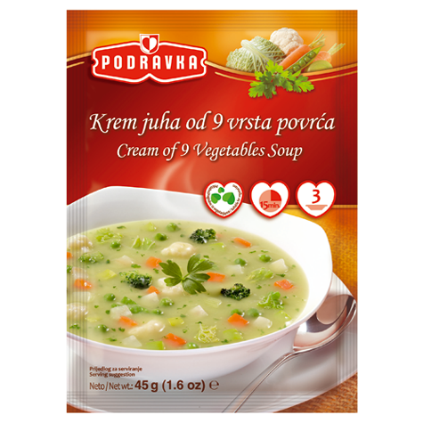 PODRAVKA Soup Cream of 9 Vegetable 45g