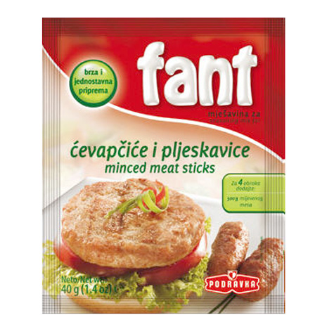FANT Seasoning Mix for Minced Meat Sticks (cevapcici and pljeskavice) 40g
